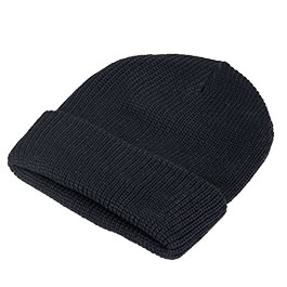 Kleinbild 2 Rollstrickm�tze Polyacryl dunkelblau