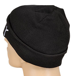 Kleinbild 1 Rollstrickm�tze schwarz mit Security bestickt