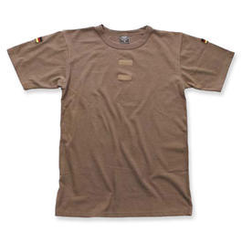 BW-Tropen T-Shirt coyote mit Klett Nationalittsabzeichen