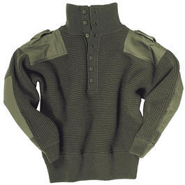 Mil-Tec Alpin-Wollpullover oliv