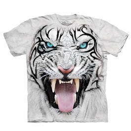 Mountain T-Shirt White Tiger