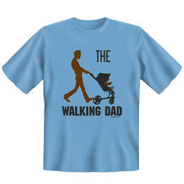 Rahmenlos T-Shirt Walking Dad blau