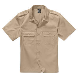 Brandit US Hemd Kurzarm beige