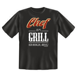 Rahmenlos T-Shirt Chef am Grill