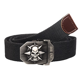 101 INC Grtel Style 5 Skull / Star schwarz