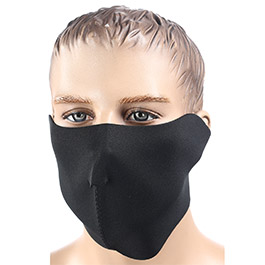 Neopren Halb-Gesichtsmaske schwarz