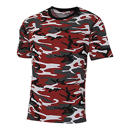 MFH US T-Shirt Streetstyle rot-camo