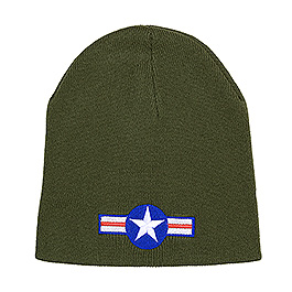 Strickmtze Beanie WWII oliv