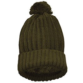 McAllister Bommelmtze oliv mit Teddy-Fleece gefttert