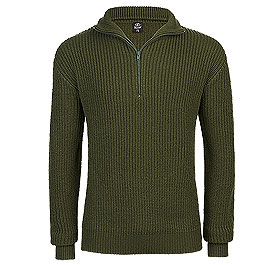 Brandit Marine Pullover Troyer oliv