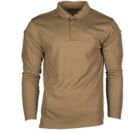 Mil-Tec Poloshirt Langarm Tactical Quick Dry dark coyote