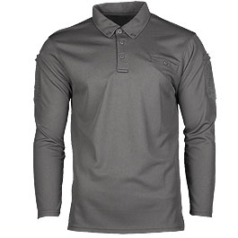 Mil-Tec Poloshirt Langarm Tactical Quick Dry urban grey