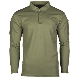 Tactical Poloshirt Langarm Tactical Quick Dry oliv