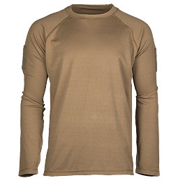 Mil-Tec Langarmshirt Tactical Quick Dry dark coyote