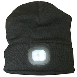 Strickm�tze mit LED-Lampe