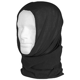 Mil-Tec Multifunktionstuch Headgear Fleece schwarz