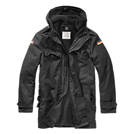 Brandit Parka BW Flag schwarz