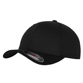 Flexfit Mütze Wooly Combed Cap schwarz