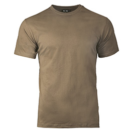 T-Shirt Basic Baumwolle coyote brown