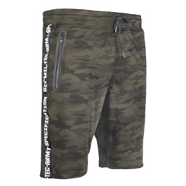 Mil-Tec Shorts Sweat Training Pants black woodland
