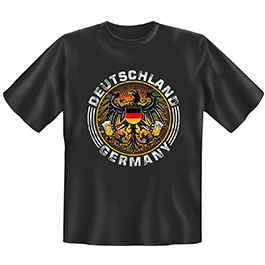 Rahmenlos T-Shirt Deutschland schwarz