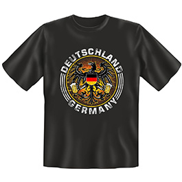 Rahmenlos T-Shirt Deutschland schwarz