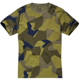 Brandit T-Shirt Baumwolle swedish camo M90