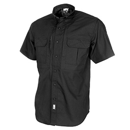 MFH Outdoorhemd Attack Ripstop kurzarm schwarz schnelltrocknend
