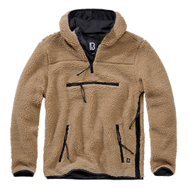 Brandit Kapuzenpullover Teddy Fleece Worker camel