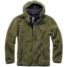 Brandit Jacke Teddyfleece Worker oliv