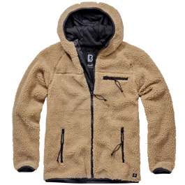 Brandit Jacke Teddyfleece Worker camel