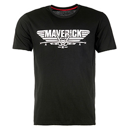 T-Shirt Maverick Top Gun schwarz