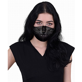 Spiral Stoffmaske Cat Fangs