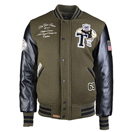 Top Gun Baseball Jacke League oliv/schwarz