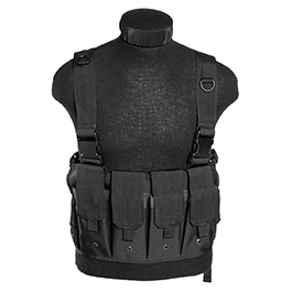 Mil-Tec Chest Rigg Mag Carrier mit 6 Magazintaschen schwarz