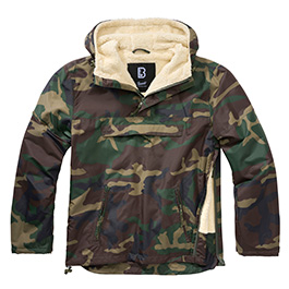 Brandit Windbreaker Sherpa Teddyfell wind- und wasserabweisend woodland