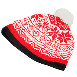 Kleinbild 2 Brandit Strickmtze Snow Cap rot/wei