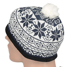 Kleinbild 1 Brandit Strickm�tze Snow Cap blau/wei�