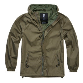 Brandit Sommer Windbreaker Ripstop mit Frontzip oliv