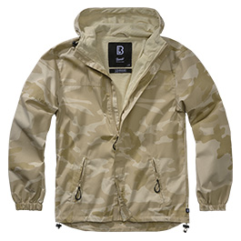 Brandit Sommer Windbreaker Ripstop mit Frontzip sandstorm