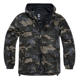 Brandit Sommer Windbreaker Ripstop mit Frontzip darkcamo