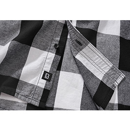 Brandit Checkshirt kurzarm schwarz/weiß kariert Bild 5