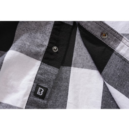 Brandit Checkshirt ärmellos schwarz/weiß kariert Bild 5