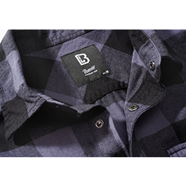 Brandit Checkshirt ärmellos schwarz/grau kariert Bild 2