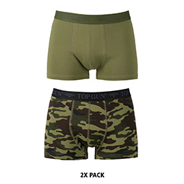 Top Gun Boxershorts 2er Pack oliv/tarn