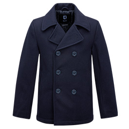 real navy pea coat