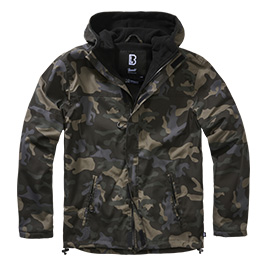 Brandit Jacke Windbreaker Ripstop mit Frontzip darkcamo