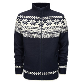 Brandit Strickjacke Norweger Cardigan navy