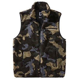 Brandit Fleeceweste Teddyfleece darkcamo