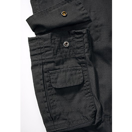 Brandit Cargohose Pure Vintage Trousers Ripstop schwarz Bild 2